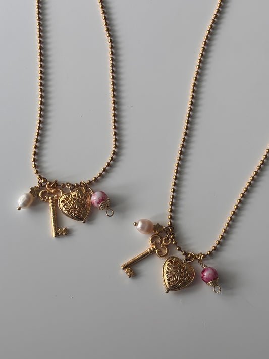Hopeless Romantic Charm Necklace
